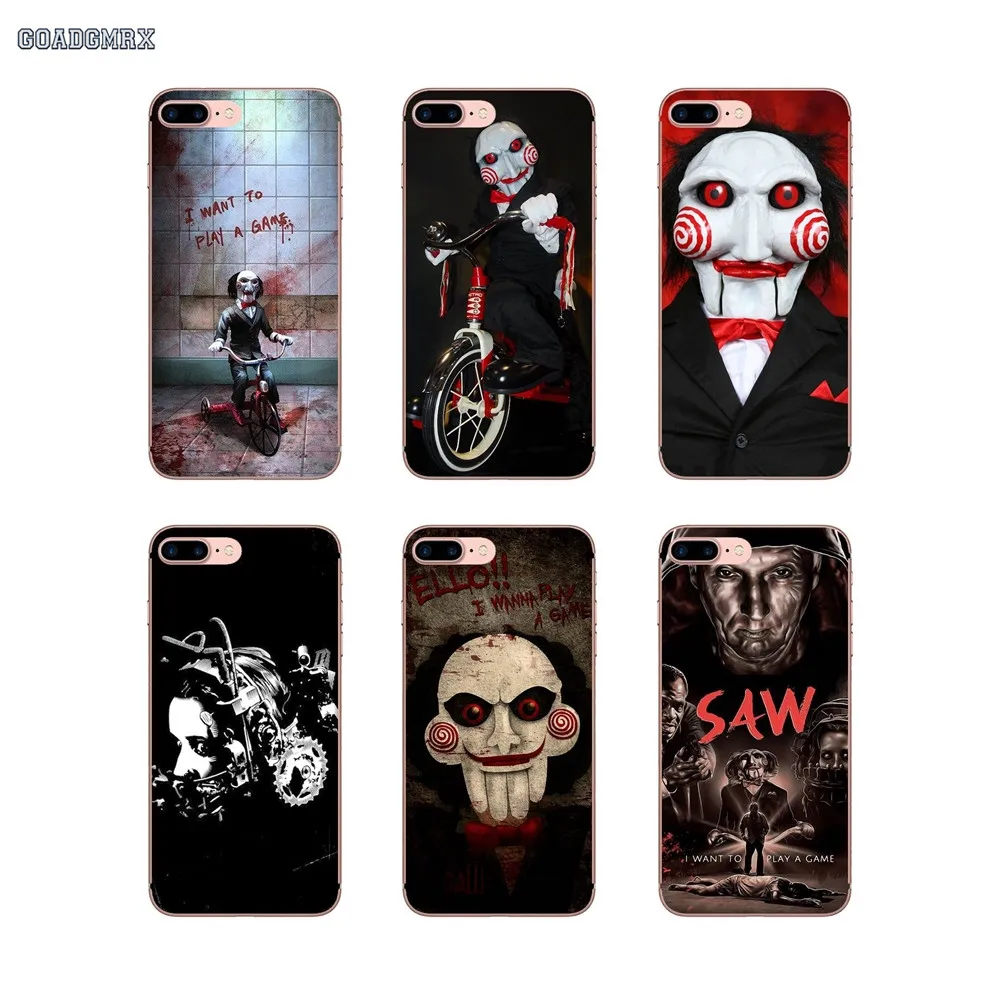 The Jigsaw Killer SAW Movie Soft Transparent Shell Covers For iPhone 6 6S 7 8 Plus X XS MAX XR 4 4S 5 5S SE 5C | Мобильные телефоны