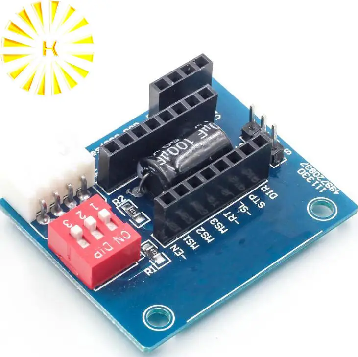 1Pcs A4988 DRV8825 Stepper Motor Driver Control Panel Board Expansion Module Active Component For 3D Printer Connector | Обустройство