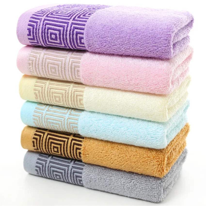 ZHUO MO Soft Bamboo Fiber Face Towel For Adults Thick Bathroom Super Absorbent Towel 34x74cm Towel