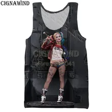 Новое поступление Harley Квинн, Джокер Мода майка для мужчин женщин топы корректирующие забавным принтом 3D жилет повседневное без рукаво