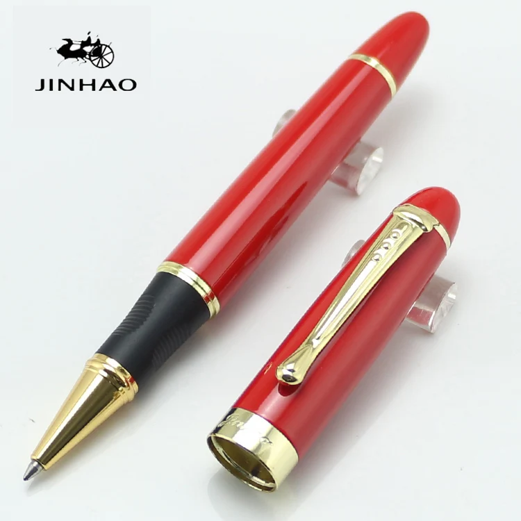 Jinhao X450 Red With Golden Trim 0.7mm Nib Rollerball Pen Fashion