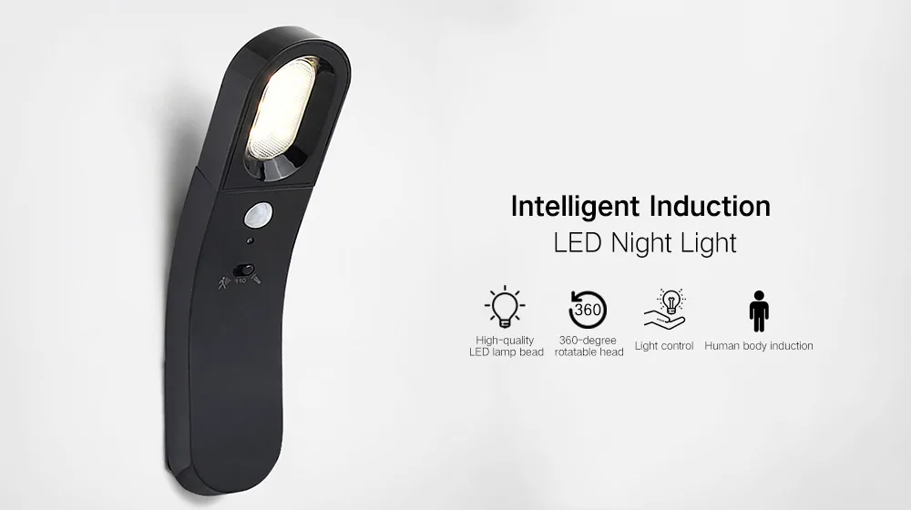 Защита глаз Смарт индукция светодиодный ночник для дома теплый свет usb зарядка портативная Ночная мини-лампа для аварийной ситуации