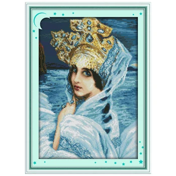 

8the Swan Princess Counted Cross Stitch 11CT 14CT Cross Stitch Sets Cross-stitch Kits Embroidery Needlework