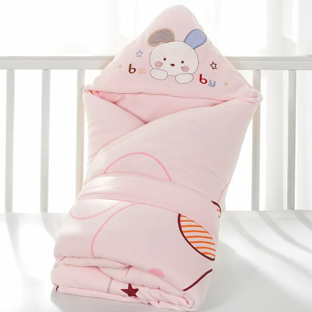 Newborn Baby Sleeping Bag Fleece Winter Stroller Swaddling Bag Wrap