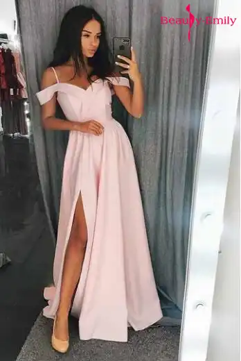 vestido com fenda para formatura
