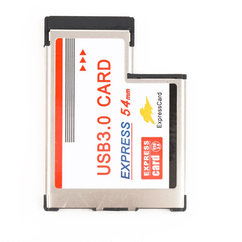 Express Card для USB 3,0 54 мм адаптер конвертер PCMCIA 2 Порты карты адаптера скорость передачи данных до 5 Гбит/с 1,5/12/480 Мбит/с