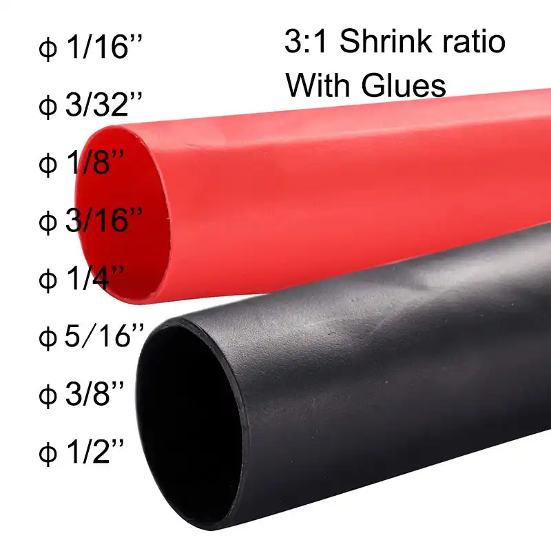 Calore Shrink Tubing 2:1 rapporto Rosso 6.4 mm 10 M 10 METRI