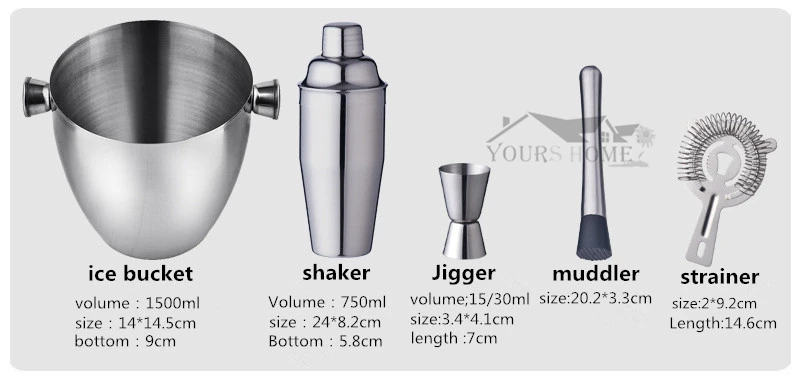16 шт./компл. наборы для бара из нержавеющей стали гостиная Кубок Бостон Кубок шейкер для коктейлей шейкеры