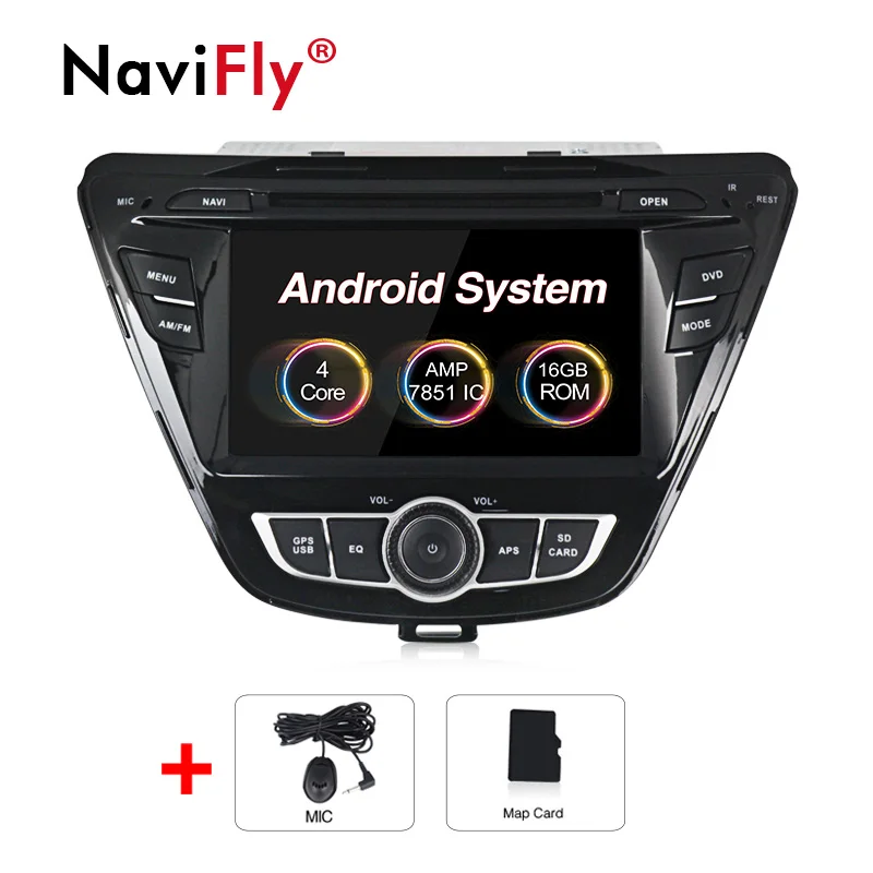 2din Android 8,1 автомобильный dvd мультимедийный плеер gps навигация для hyundai Elantra Avante радио FM wifi RDS BT SD USB - Цвет: Car dvd