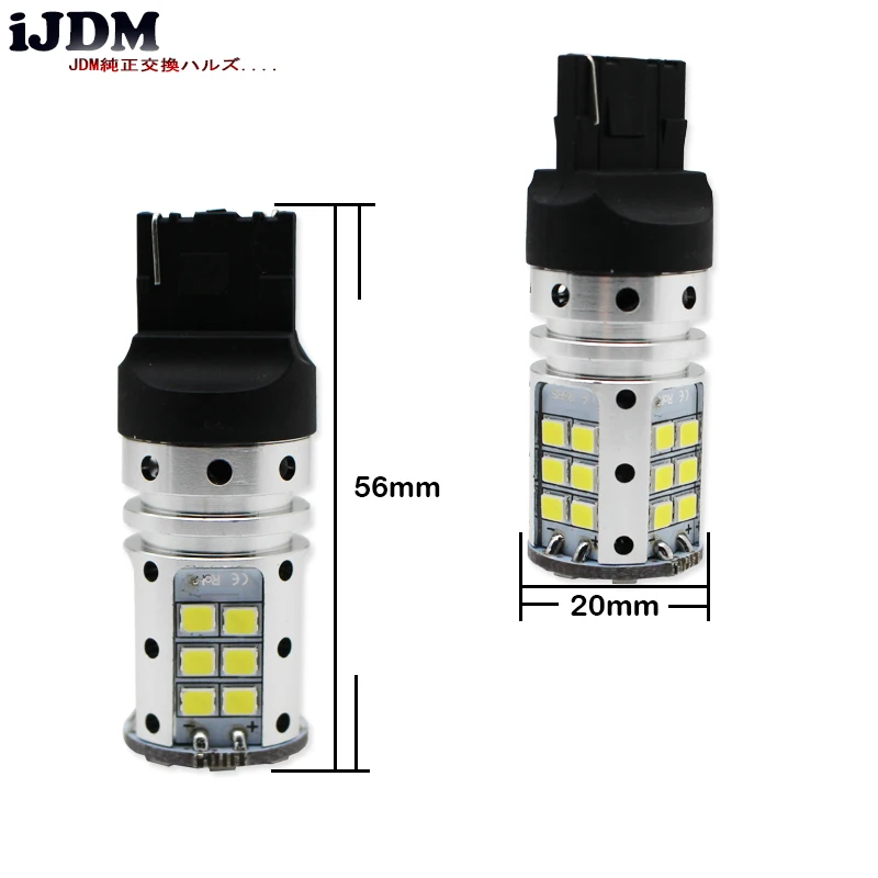 IJDM Автомобильный задний светильник 7440 светодиодный Canbus T20 W21W WY21W 32SMD 3030 фонарь для