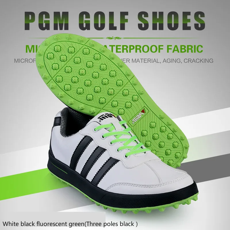 PGM обувь для гольфа мужская Сверхлегкая водонепроницаемая Спортивная дышащая обувь противоскользящие кроссовки для мужчин большие размеры - Цвет: one