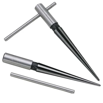 

New 3-13mm Bridge Pin Hole Handheld Reamer T-Shaped Steel Handle Tapered 6 Fluted Chamfer Reaming DIY Woodworker Cut Drill Bit