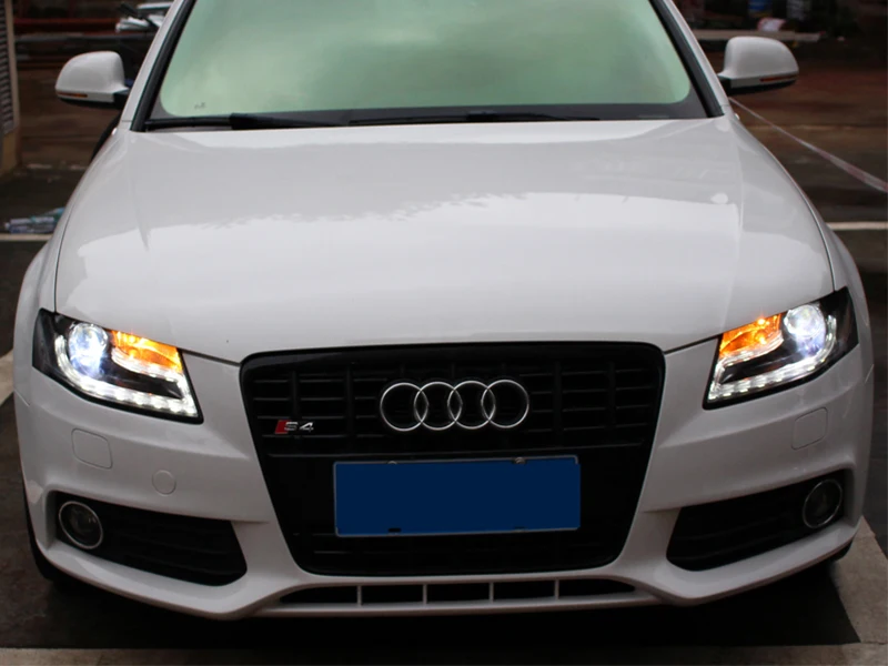 Для Audi A4 A4L B8 фары в сборе 2009 до 2012 год с DRL противотуманных фар Замена для HID/ксенон модель только с автоопределяющий