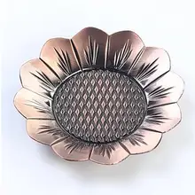 Новое поступление медный Подсолнух креативный Подсолнух для чайной церемонии коврик ретро-чашка диаметр около 9,5 см T210