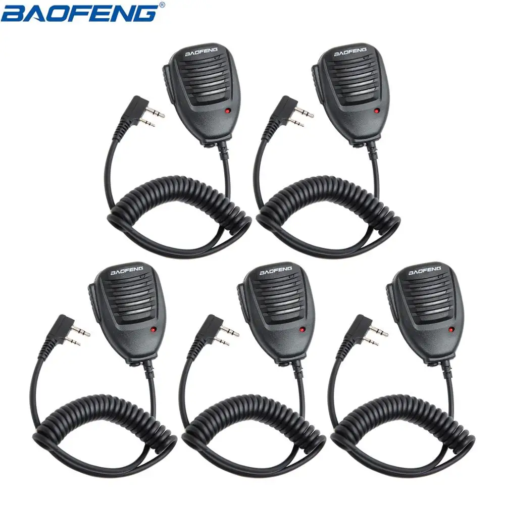BF-F8HP 2PCS Baofeng Microphone PTT Speaker Mic For Kenwood BAOFENG UV-5R 5R