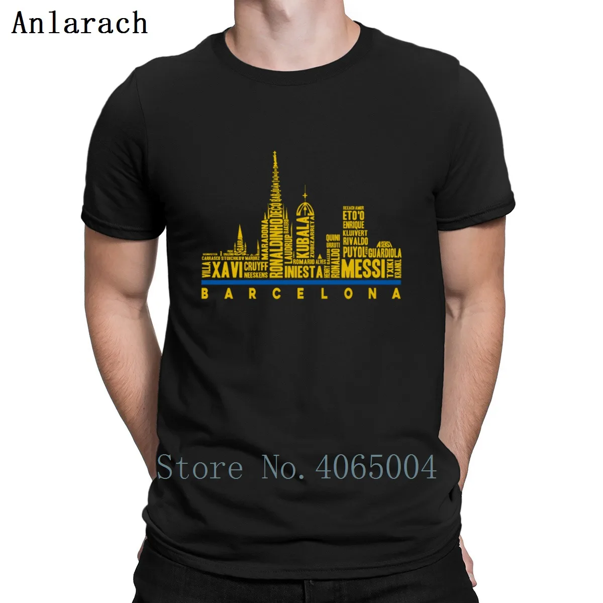 

Barcelona Skyline Fan Ronaldinhoes Messies T Shirt Cute Letter Spring New Fashion Size S-3xl Cool Custom Tee Shirt