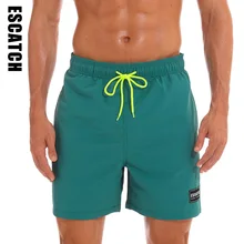 Плавки мужские пляжные размера плюс купальные мужские одноцветные быстросохнущие шорты трусы-боксеры для геев серфинга пляжная одежда 16 цветов