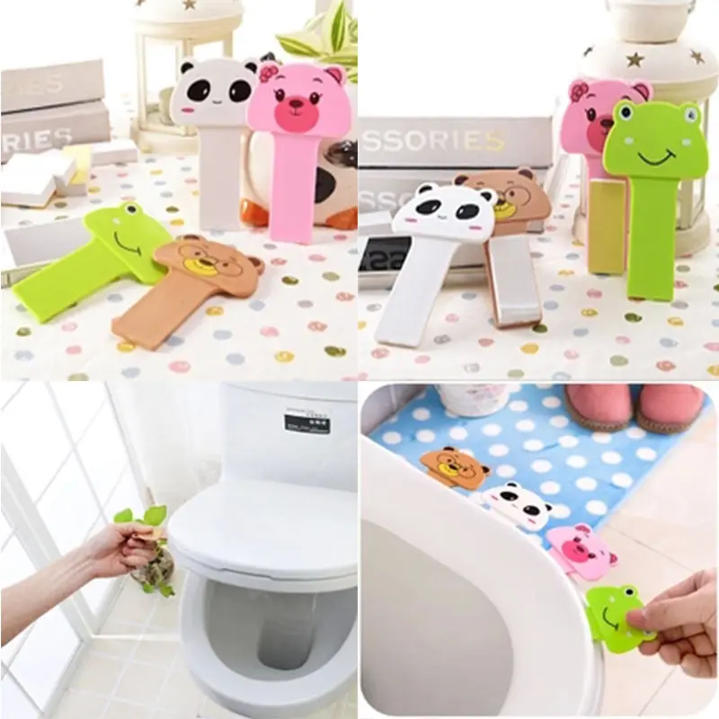 Vorkin Hot Sale Creative cute cartoon portable toilets lid handle