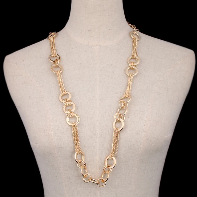 Metal Designer Luxury Waistband Gold Rings Chain Stretchy Strap Waist Women's Belt