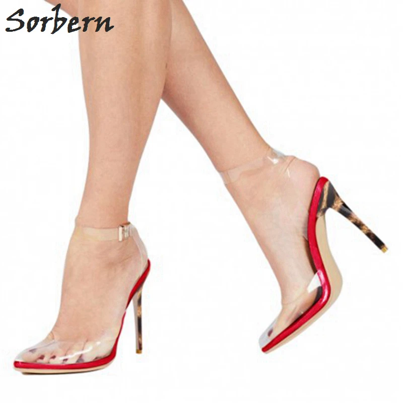 clear plastic heels shoes