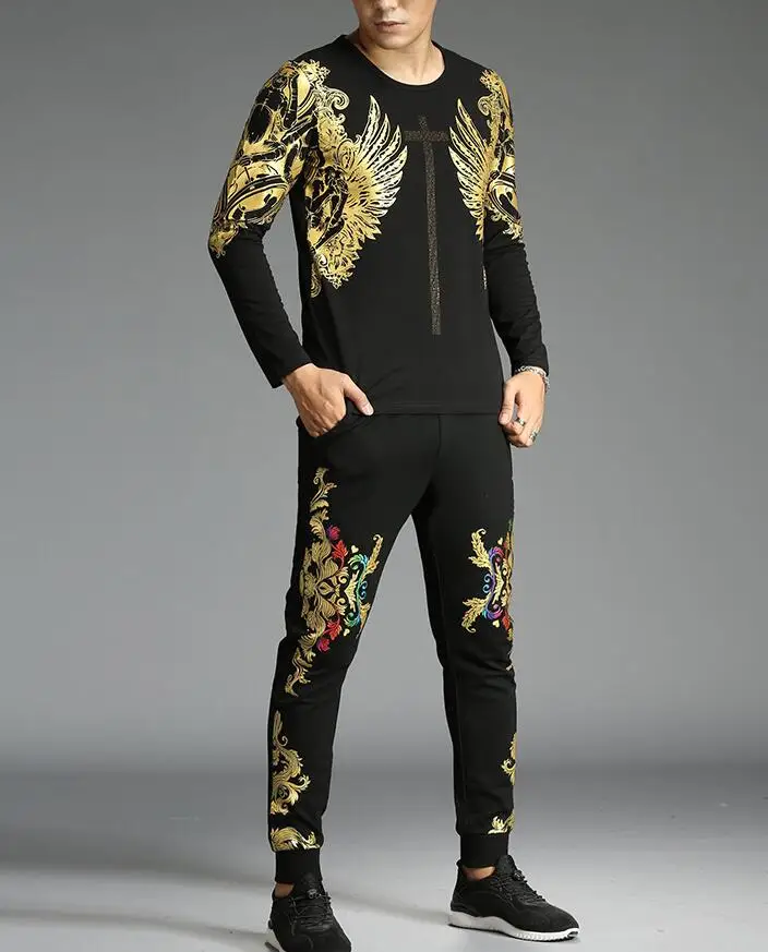 2018 новый осенний мужской спортивный костюм с длинными рукавами для мужчин горячая распродажа