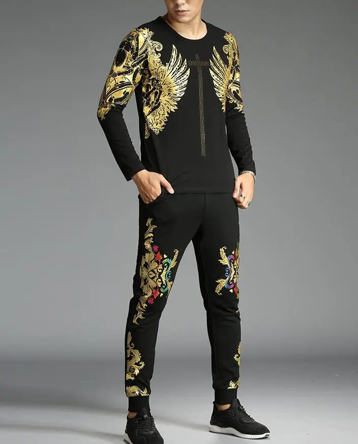 

2018 new Autumn Male tracksuit Full Long Sleeves Men hot sale