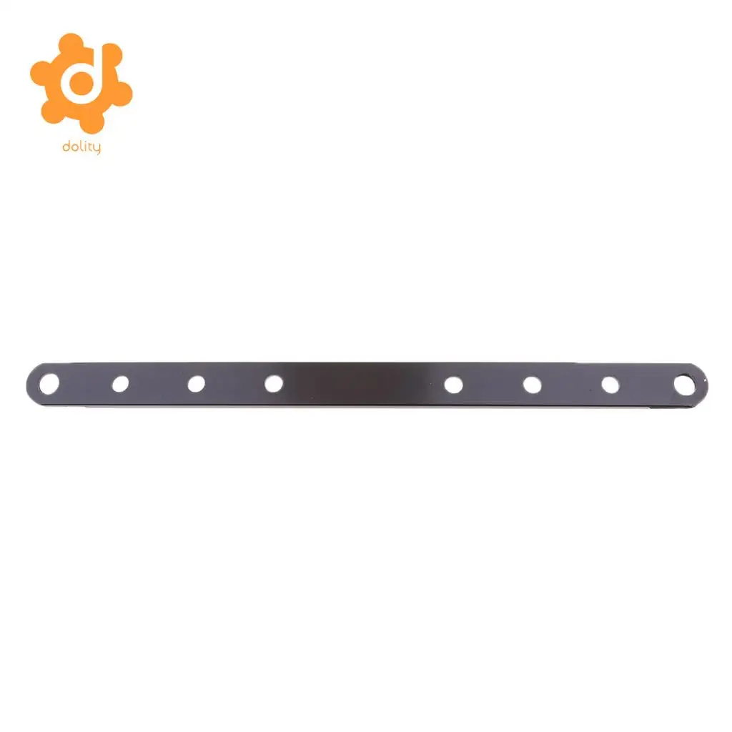 12' Motorcycle Hanger Strap Universal Exhaust Muffler Drilled Bracket Black