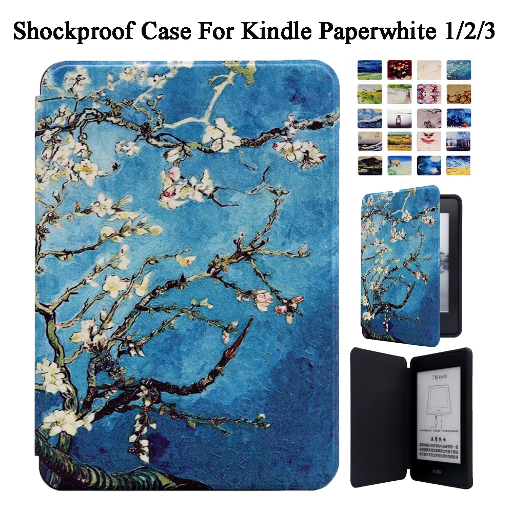 Smart Case Cover For Amazon Kindle Paperwhite 1/2/3 2013 2015 2016 2017 Inteligente Shockproof Magnetic Auto Sleep/Wake | Компьютеры и