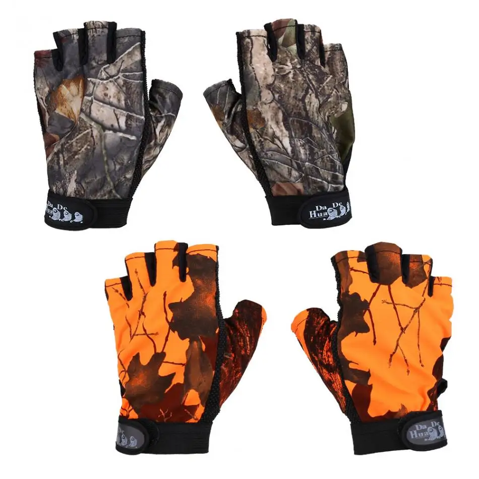 Buy Outdoor Fishing Gloves Waterproof Half finger Anti