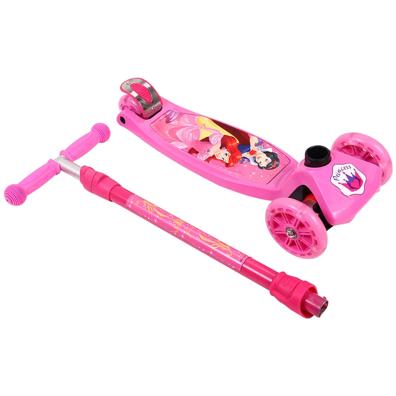 Disney Mickey aluminium folding kickboard scooter for children foot 3 wheel kick scooter kids (4)