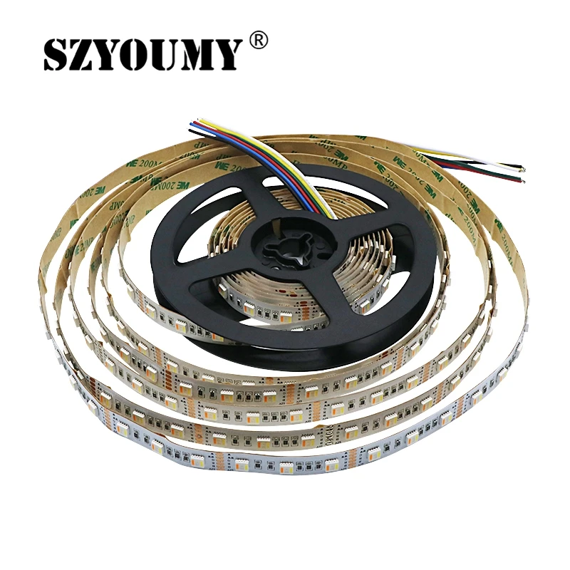 SZYOUMY Новые Поступления RGB + CCT Светодиодная лента 5050 60 светодиодов/метр 12 вольт 5 в 1