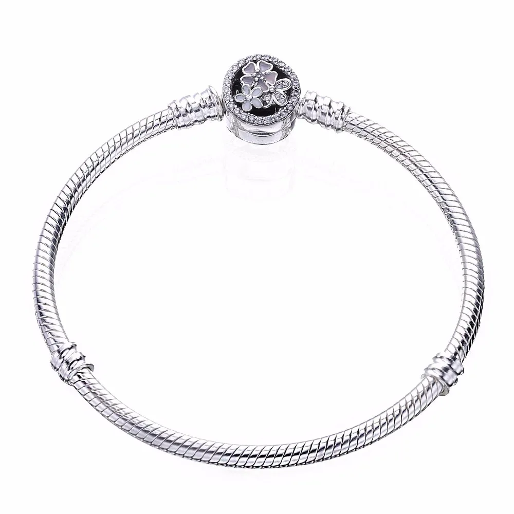  2018 wholesale 100% 925 Sterling Silver Spring flower Beads Fit Original Bracelet for Women Authentic Jewelry Fine  Gift 