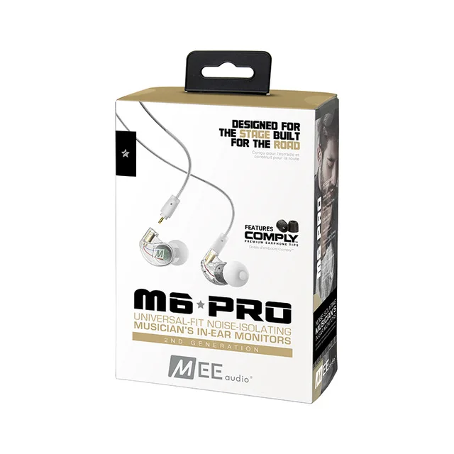 

Original M6 PRO 2ND GENERATION NOISE-ISOLATING MUSICIAN S IN-EAR MONITORS WITH DETACHABLE CABLES earphones sport headphones
