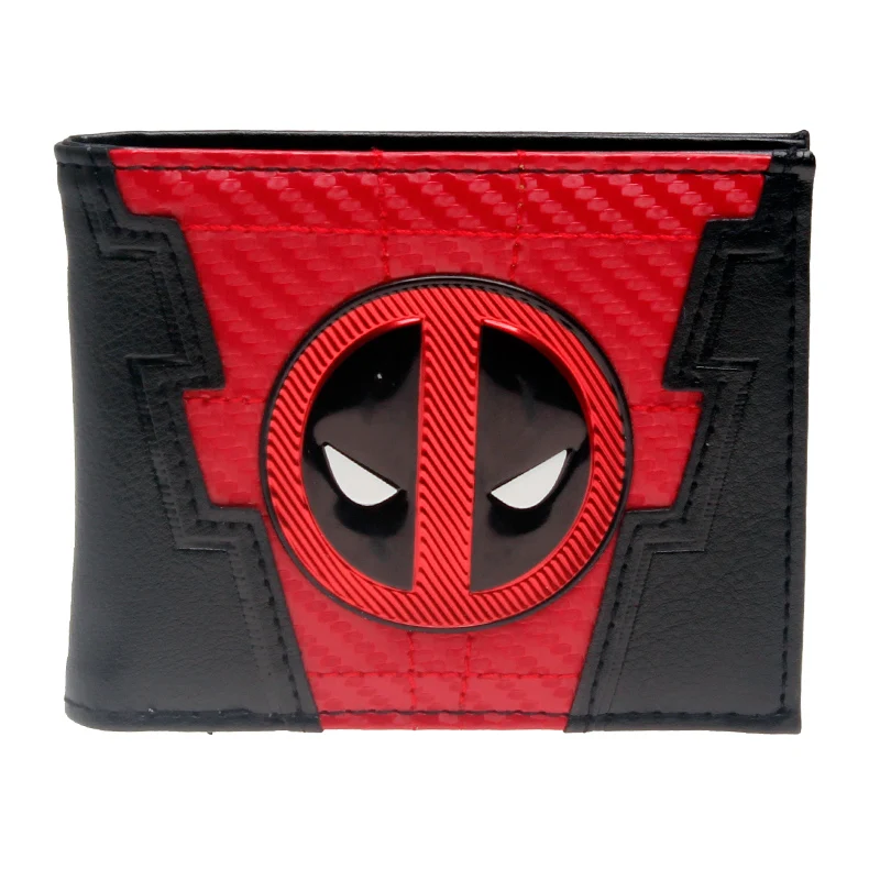 

Black/red Deadpool Bi-Fold Men Wallet Women Purse DFT-3060