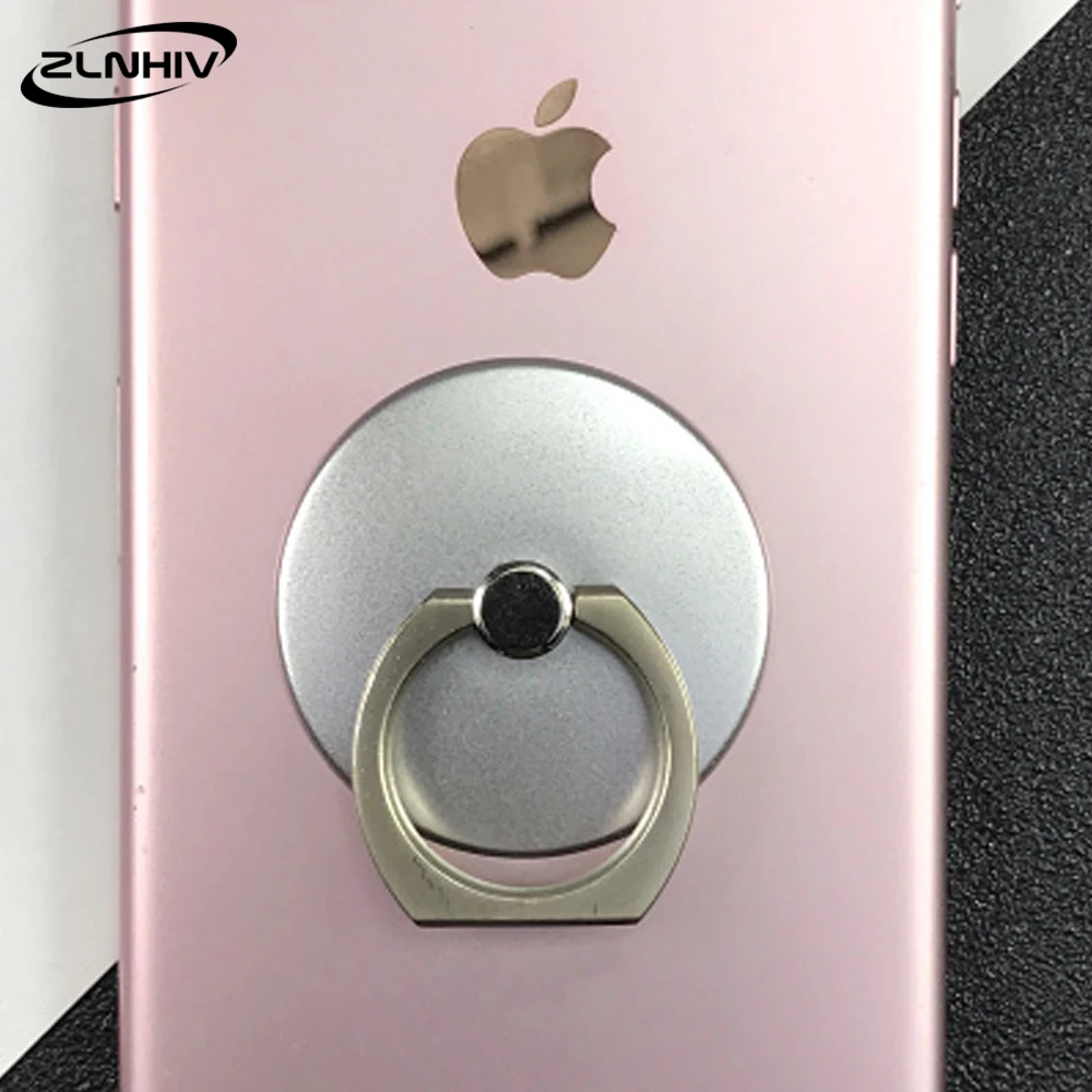 C-Silver ZLNHIV, держатель для мобильного телефона, подставка, аксессуары, кольцо, крепление, держатель для сотового телефона, держатель для пальца, Круглый, поддержка стола, смартфона - Цвет: C-Silver