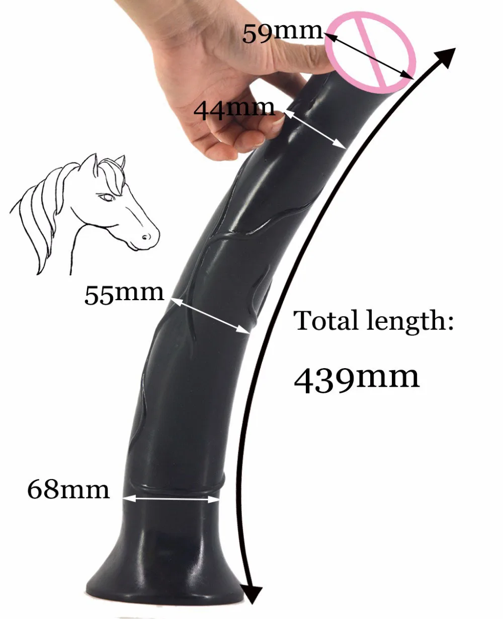 43cm Super long horse dildo animal dildo with suction cup dildo huge fake penis sex products for women Adult erotic Huge Penis