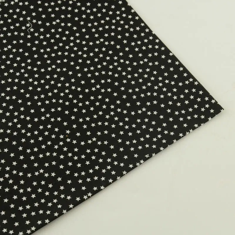 

Black Cotton Fabric Fat Quarter Patchwork Telas Tecido Tissue Crafts Dolls Fabrics Sewing Cloth Art Work New Arrivals Curtain