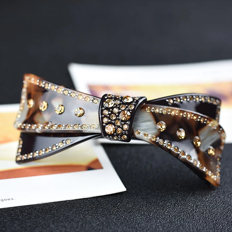 Desgaste da Cabeça Grampo de Cabelo Arco de Cabelo Acessórios de Cabelo Rabo de Cavalo Titular do Vintage para as Mulheres Strass Grande Barrette