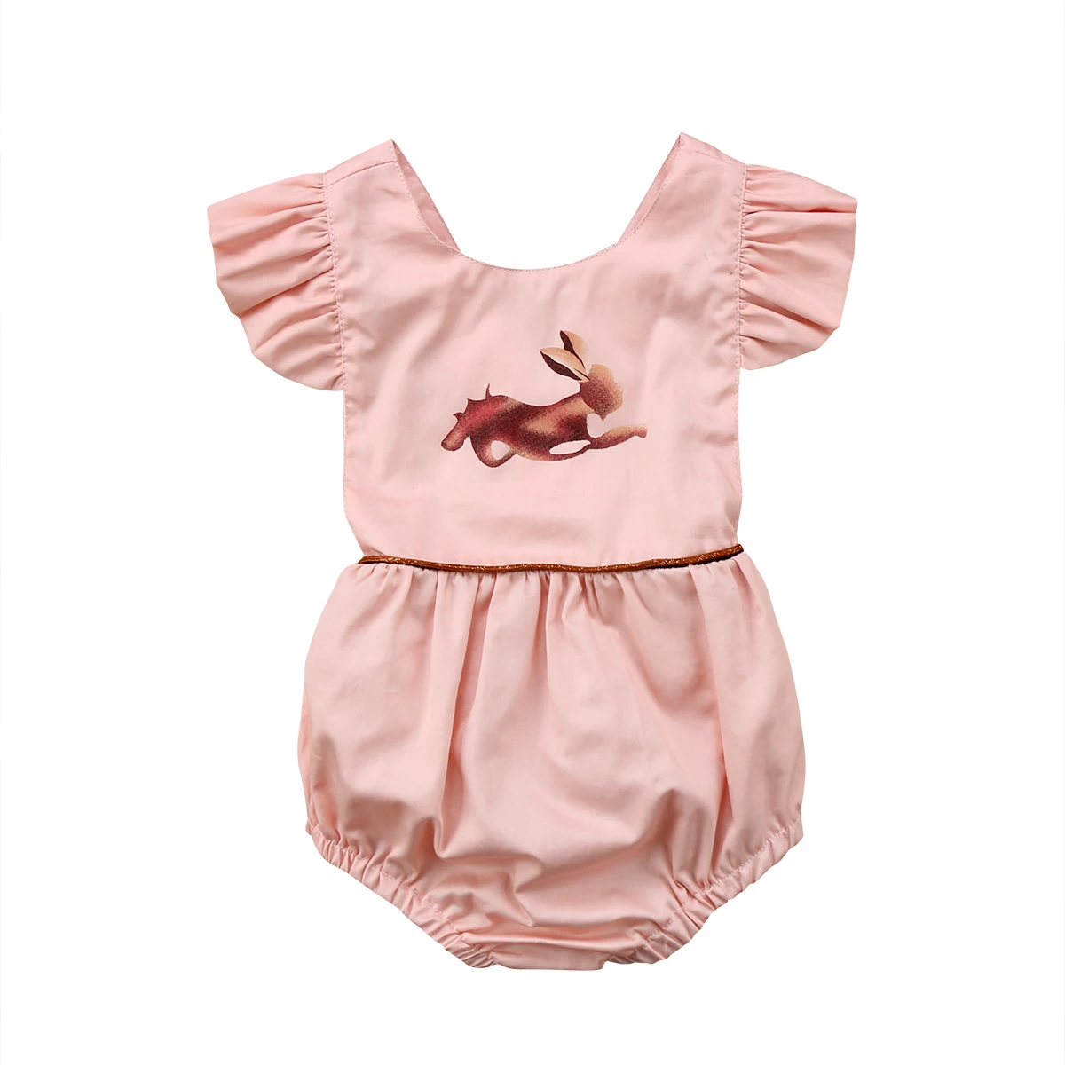 Pudcoco Baby Girls Romper 2018 Cute Bunny Jumpsuit Newborn Infant Baby