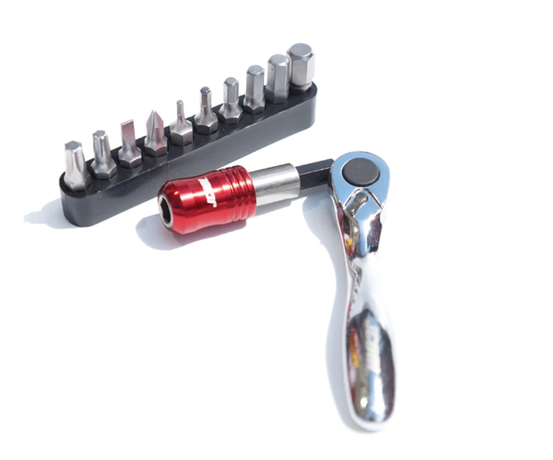 Excellent Bicycle Tool Mini Ratchet Pouch set 2/3/4/5/6/8mm&T25/T30/SL4/PH1 3