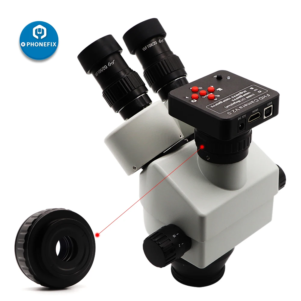 0.35x Simul focal C-Mount Lens CTV 0.35 Adapter for Trinocular Stereo microscope HDMI VGA Video Cam