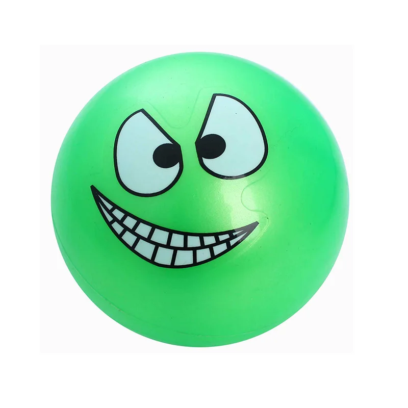 Super-k Funny Face Samll 10cm Rubber Kid Toy Ball for Children Gifts Ball Playing (6)