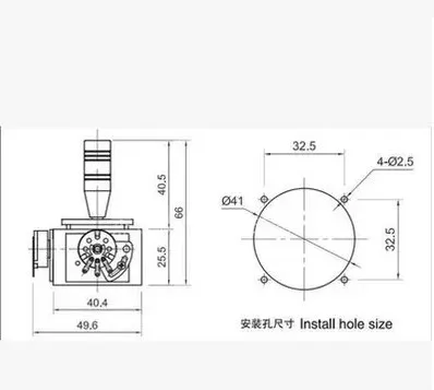 Потенциометр для джойстика JH-D202X-R2/R4 5 K 10 K 2D монитор шарик для клавиатуры joyrode контроллер