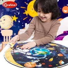 Onshine большие деревянные игрушки-головоломки 36 шт. карта мира 48 шт. планетарные обучающие и обучающие игрушки для детей