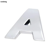 (A--M) 1pc 3d diy etiqueta metálica emblema do carro decalque 3d letras do carro(China)