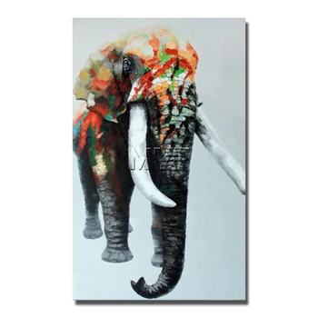 

Indian elephant wild animal wall art paintings dropship for wholesale sales promotion hand drawing animal wall decor