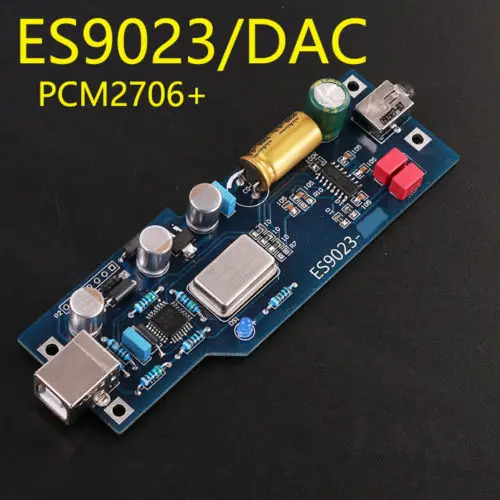 Звуковая карта PCM2706 ES9023 DAC звукового декодера с уровнем жара готовый продукт OTG| |