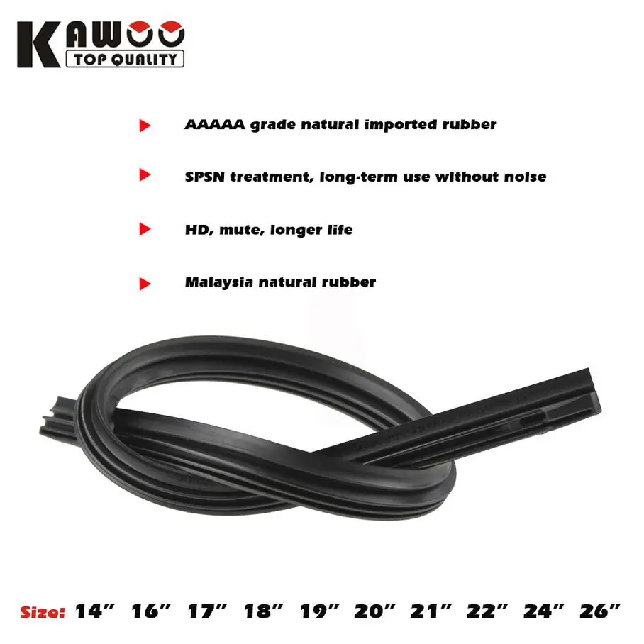 Prix pour KAWOO Voiture Véhicule Insert En Caoutchouc Bande D'essuie-Glace Lame (recharge) 8mm 14 "16" 17 "18" 19 "20" 21 "22" 24 "26" 10 pcs/lot accessoires De Voiture Prix pour KAWOO Voiture Véhicule Insert En Caoutchouc Bande D'essuie-Glace Lame (recharge) 8mm 14 "16" 17 "18" 19 "20" 21 "22" 24 "26" 10 pcs/lot accessoires De Voiture