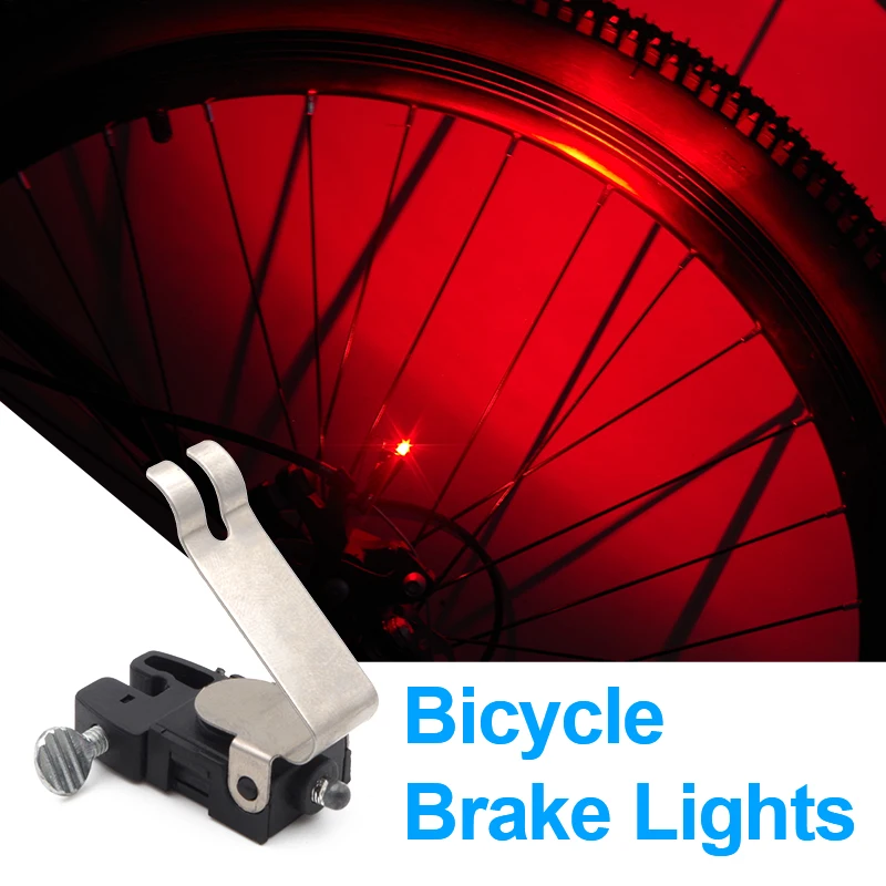 Велосипедный Спорт задний тормоз огни красный светодиод велосипед задние фонари мини Водонепроницаемый Безопасности Велосипеды лампа