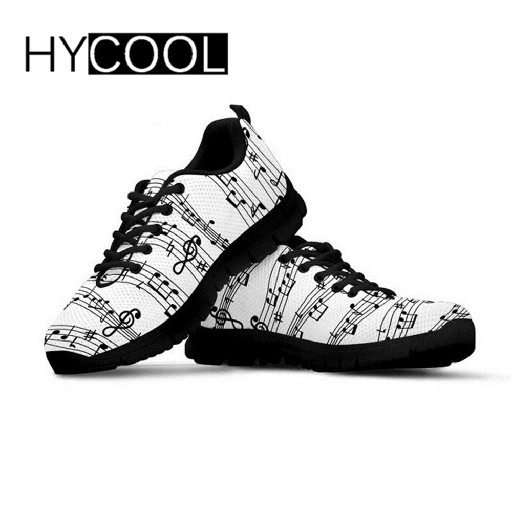 HYCOOL Sneakers For Women Training Music Notes Pattern Female Sports Shoes For Outdoor Running Chaussure Femme Breath Euro 35-45 HYCOOL Sneakers For Women Training Music Notes Pattern Female Sports Shoes For Outdoor Running Chaussure Femme Breath Euro 35-45